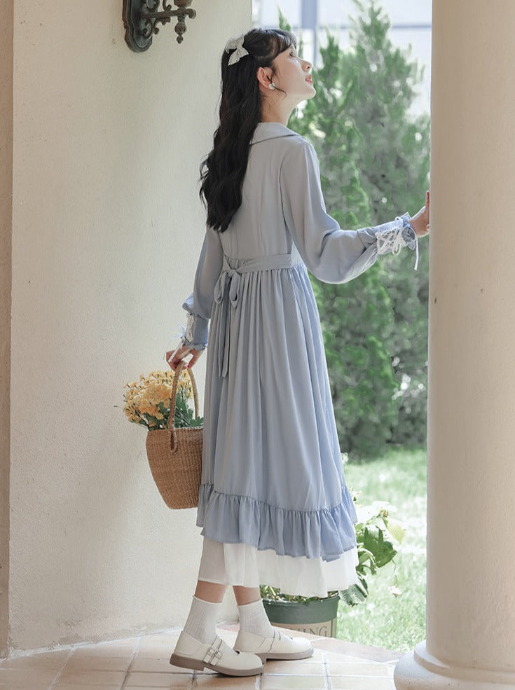 アートドレス フリル ロング レトロ