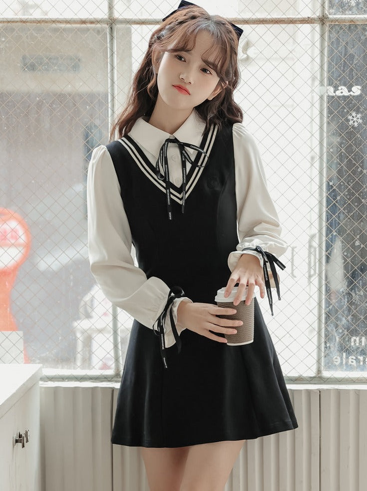 Robe style deux pièces style collège français