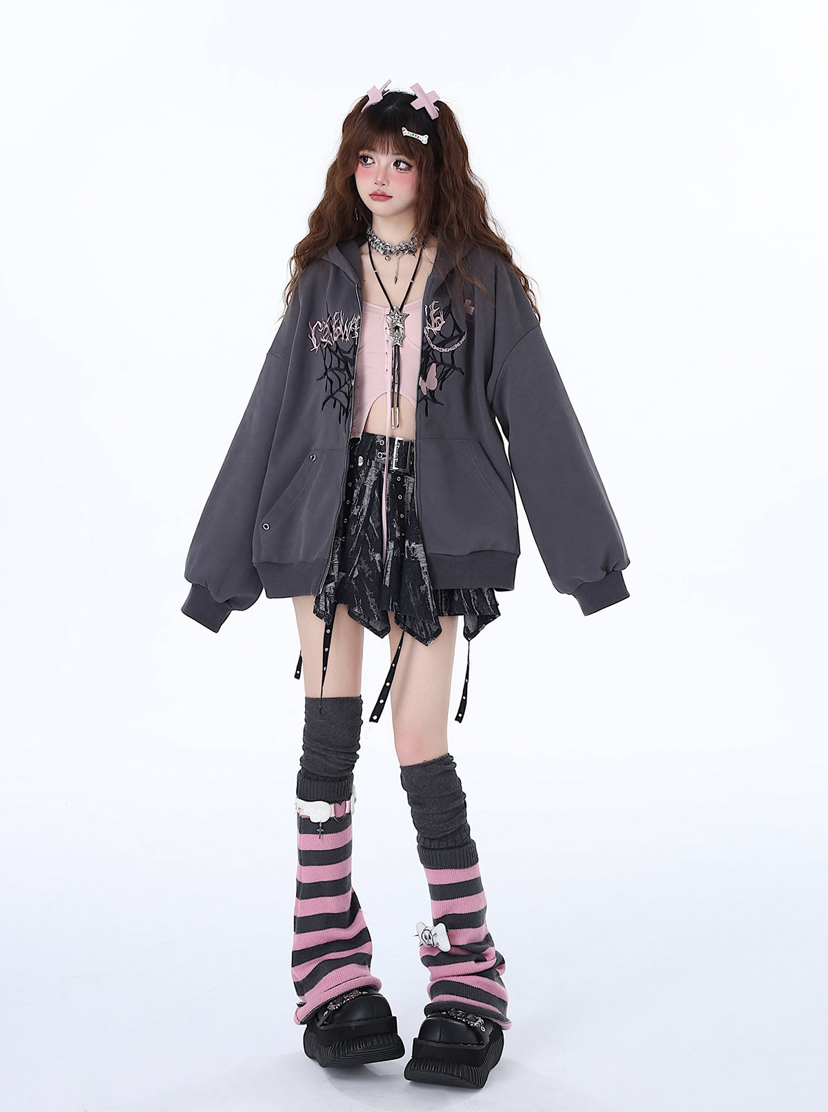 Punk Lose Süße Hoodie Nische Vielseitig