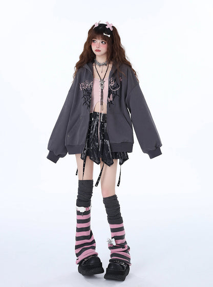 Punk Lose Süße Hoodie Nische Vielseitig