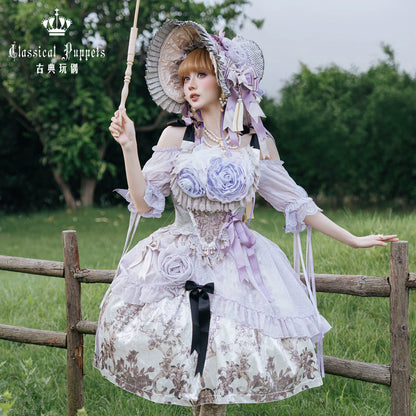 Victoria Garden Velvet JSK & Tea Party OP - Classical Doll Series