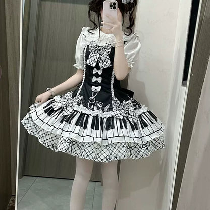Timeglow Six-Panel Printed Lolita JSK Dress
