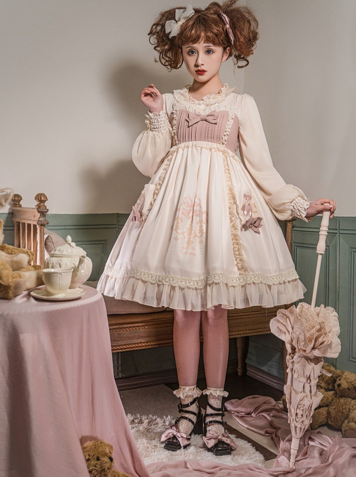 スカート スウィートサス ベアリボン