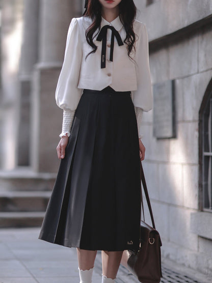 クリスティーンケープ エレガントスカート ベストシャツ ロング