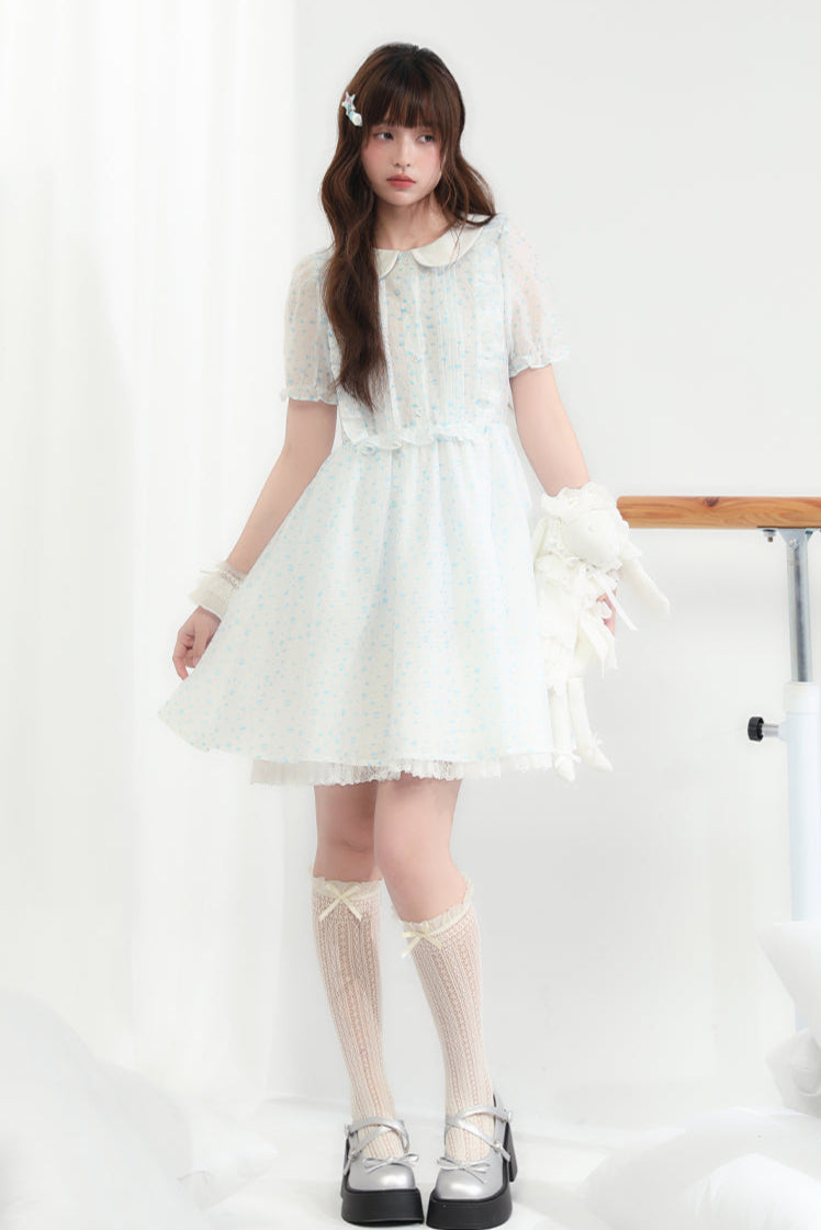 Blumenpuppenkleid, transparent, Ecosta