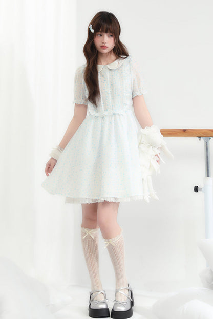 Blumenpuppenkleid, transparent, Ecosta