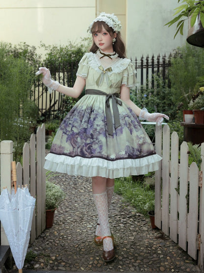 Vineyard Flower Retro Lolita Dress