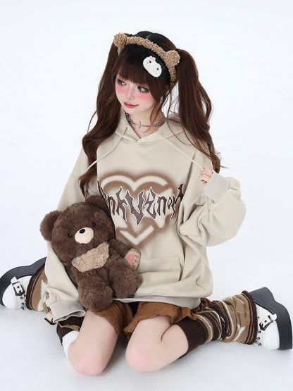 Kapuzenpullover American Cool Oversized Love Letter