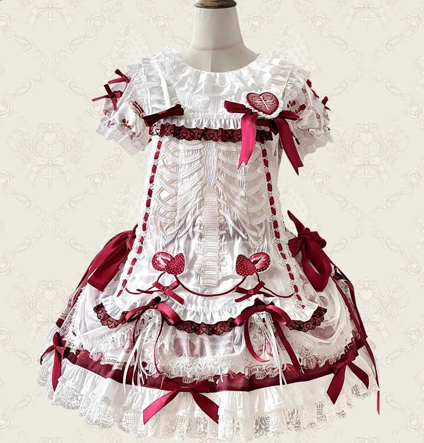 Strawberry Bone Sweet Doll Lolita OP & JSK Dress