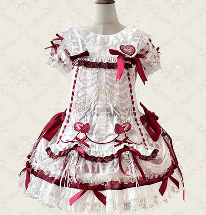 Strawberry Bone Sweet Doll Lolita OP & JSK Dress