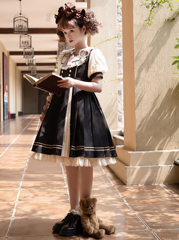 Chocolate Dress Retro Girly Lolita