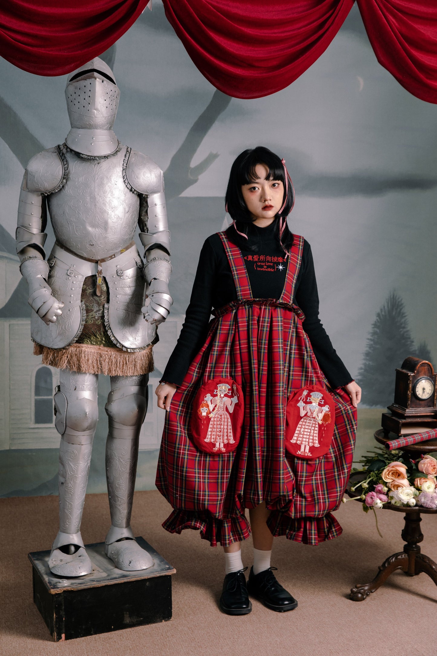 チェックレトロパンツ バルーンサーカス