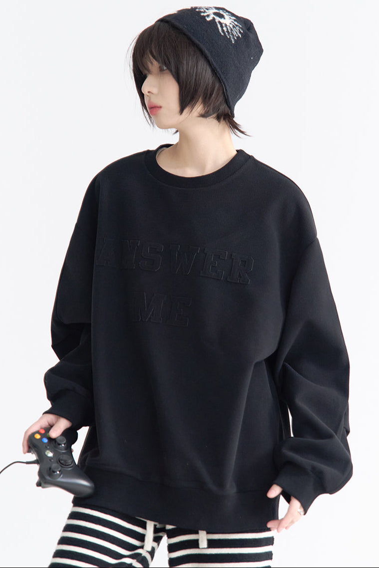 Sweatshirt Crew Applique