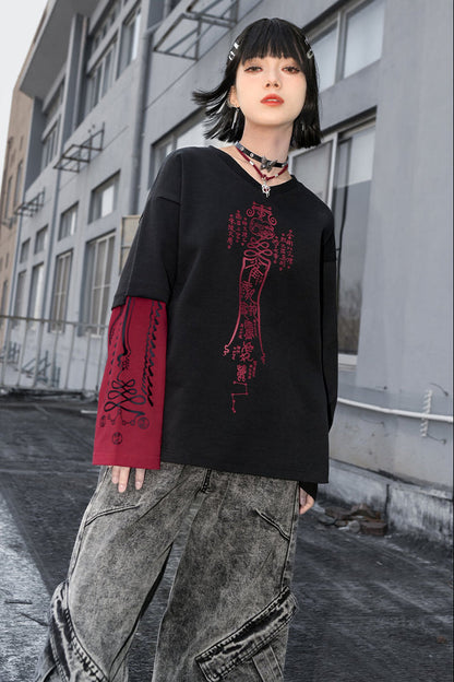 トップVネックチャイナパーソナライズ