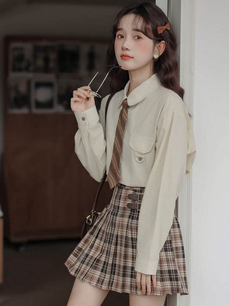 シャツ ワンポイントポケット ゆったり シンプル