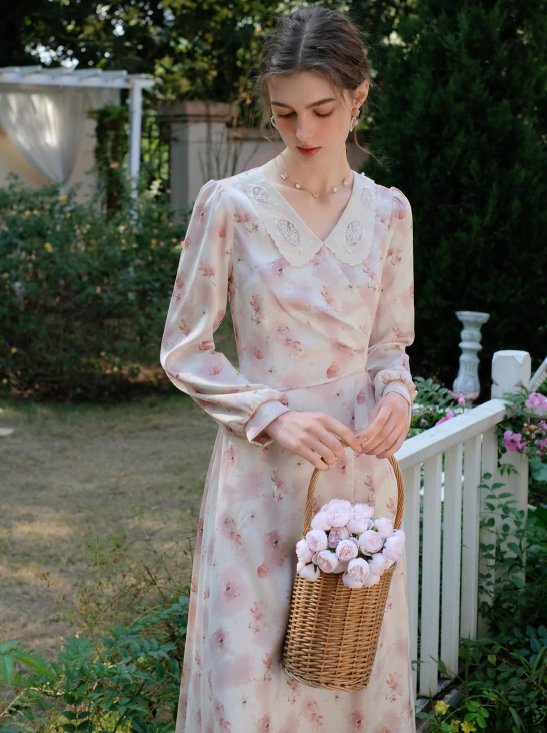 ドレス フラワー レトロ スイート ガーリー