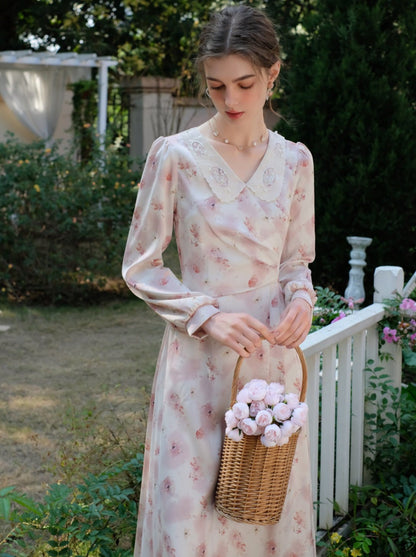 ドレス フラワー レトロ スイート ガーリー