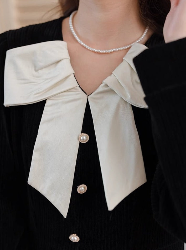 Kleid Retro Chic Französisch Stil College