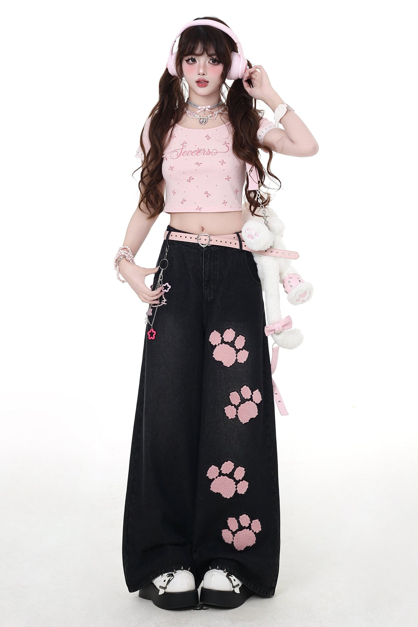 レースTシャツガールクレイジーピンク