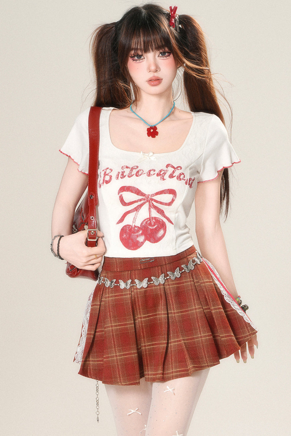 ミルキースリムスウィートTシャツ チェリー