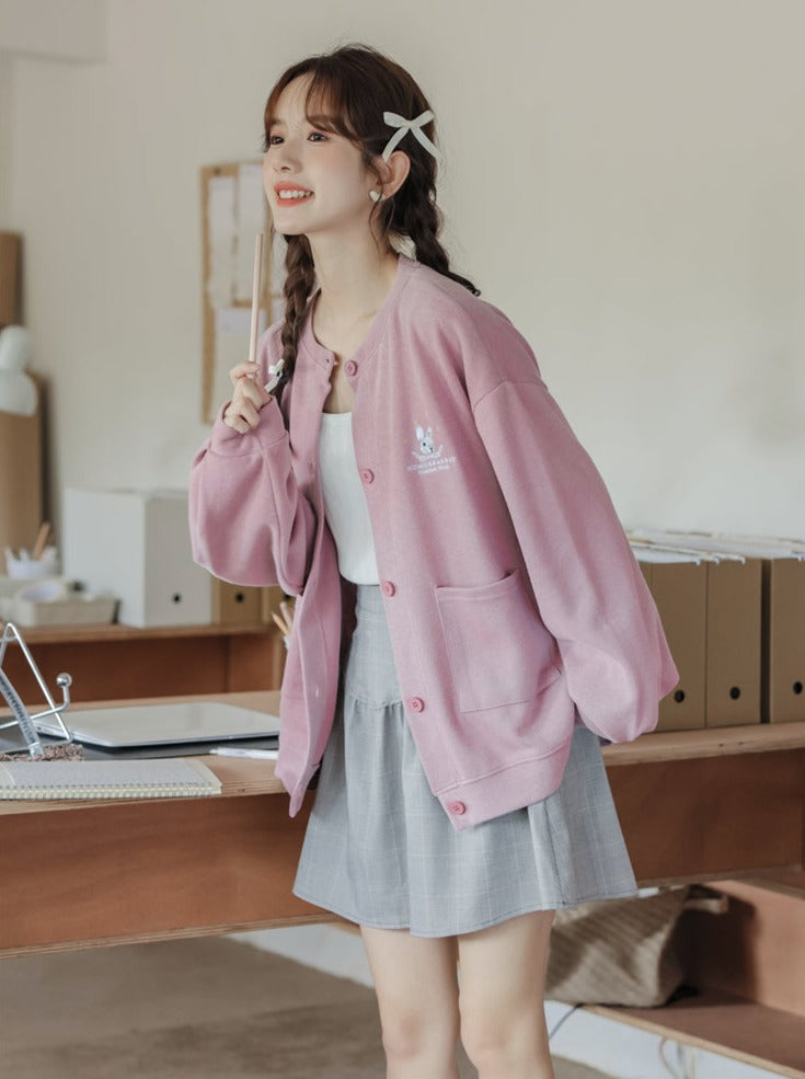 ドロップルーズダスティジャケットショルダースリーブピンクフィット