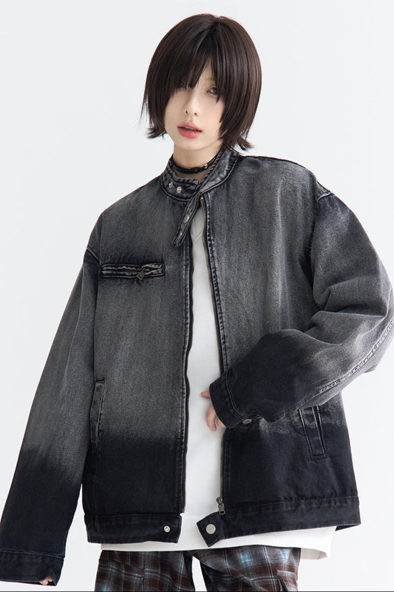 ジャケット ジーンズ オンブレ リラックス