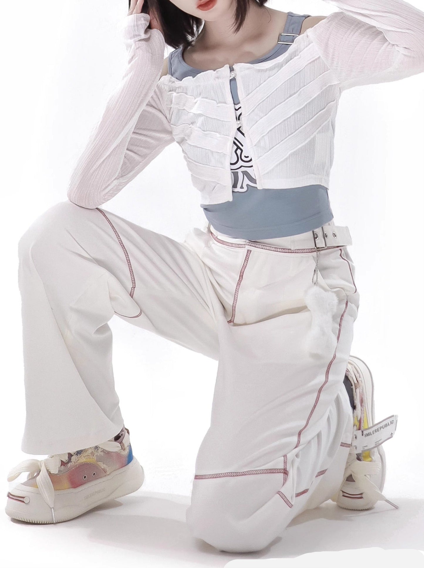 Anzug Farbe Skelett Sommer Jacke Blau Weiß Frische Invasion Sonnenschutz