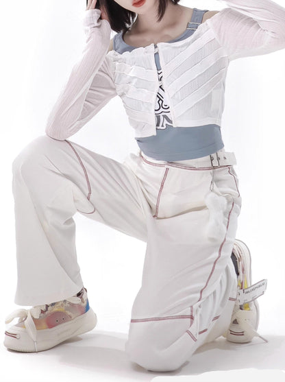 Anzug Farbe Skelett Sommer Jacke Blau Weiß Frische Invasion Sonnenschutz