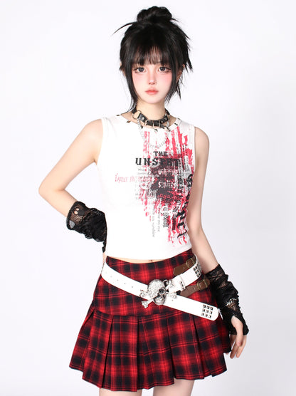 American Riveted Tank Rock Retro Top