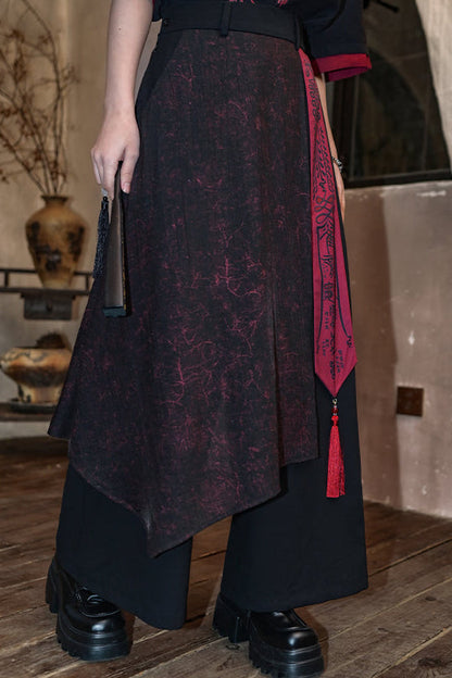 ダークレッグチャイナパンツ ワイド