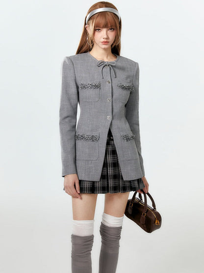 ウエストジャケットデザインフレンチマークガーリー