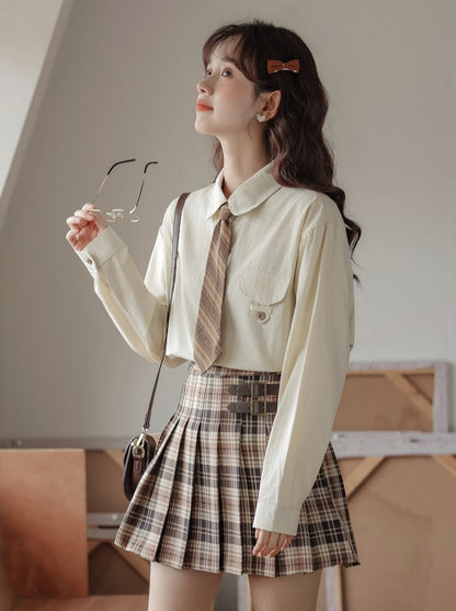 シャツ ワンポイントポケット ゆったり シンプル