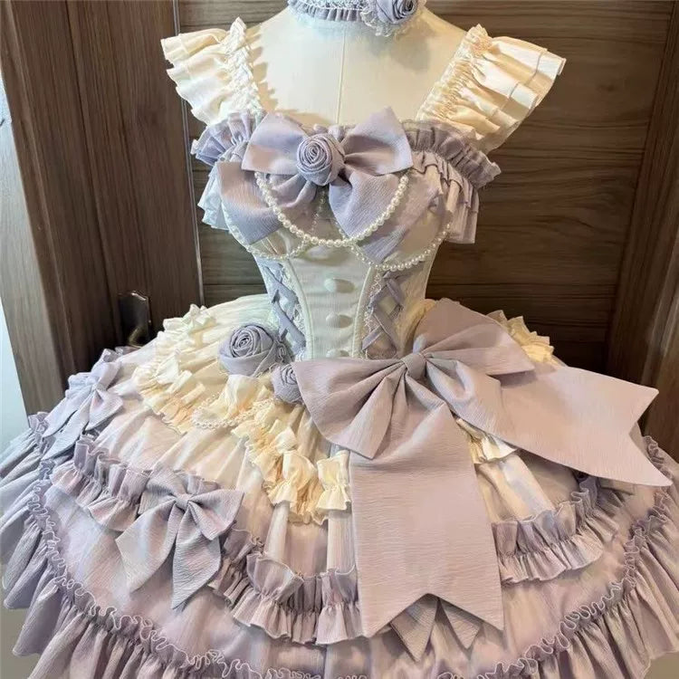Dessert Chef Bavarois Gradient Train Lolita JSK Dress