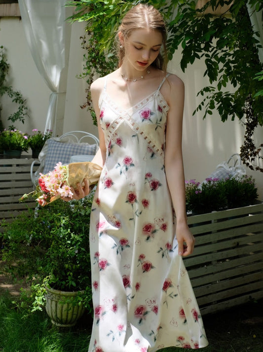 ホワイトドレス ピュアフラワー スイートキャミソール