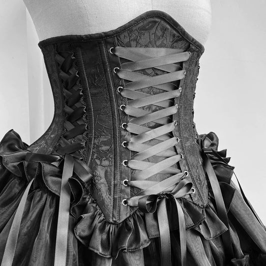 Veiled Butterfly Gothic Lolita Corset & Skirt | Luna Script