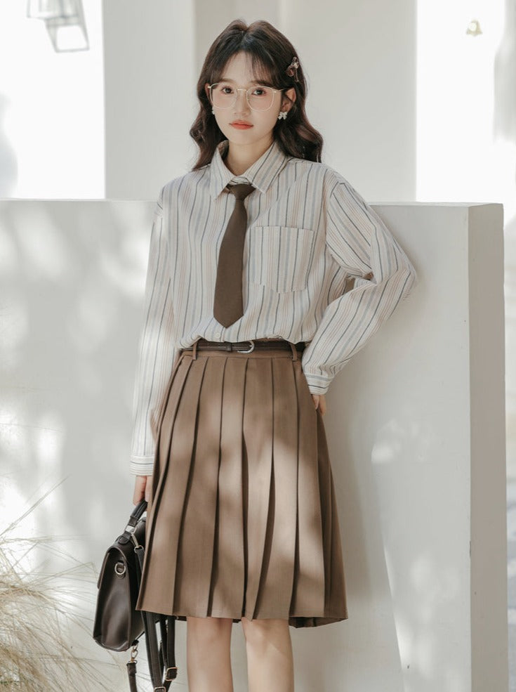 ネクタイ カレッジスタイル シャツ ストライプ