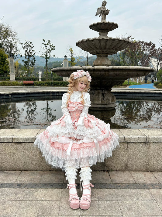 Pink Blue Plus Size Lolita Dress - Sweet Lolita JSK