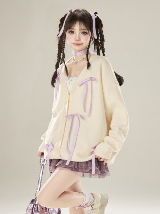 Satin Knit Loose Purple