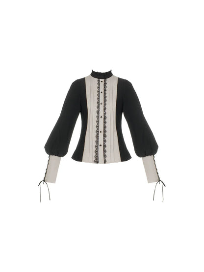 サスペンダースカート + エレガントなプジブラウスプリントデザインオリジナルKula