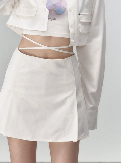 Fashionable Skirt Two-piece Jacket Coat + Short