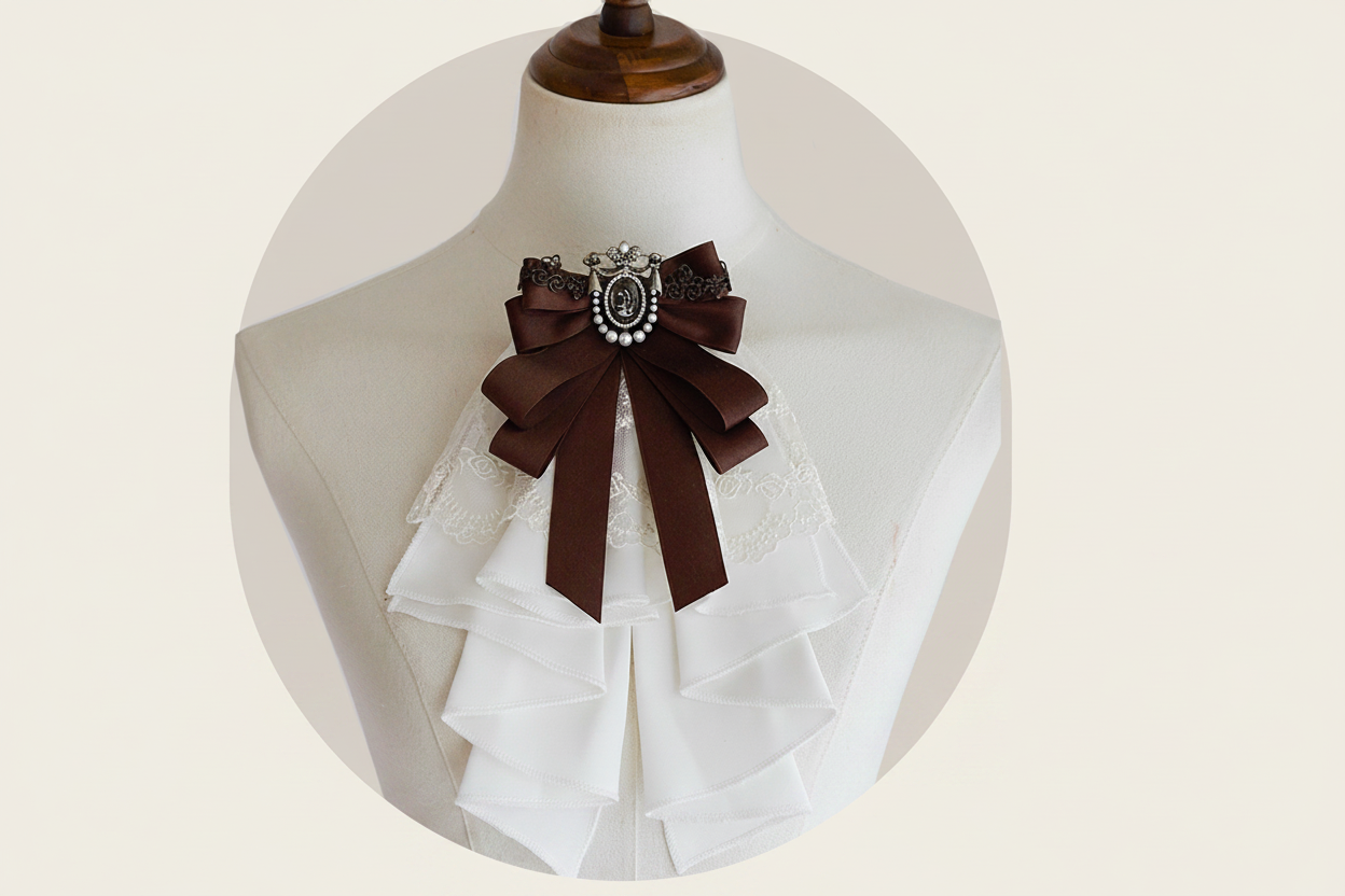 Oak Leaf Rose Autumn Winter Suit Set Embroidered Bustier