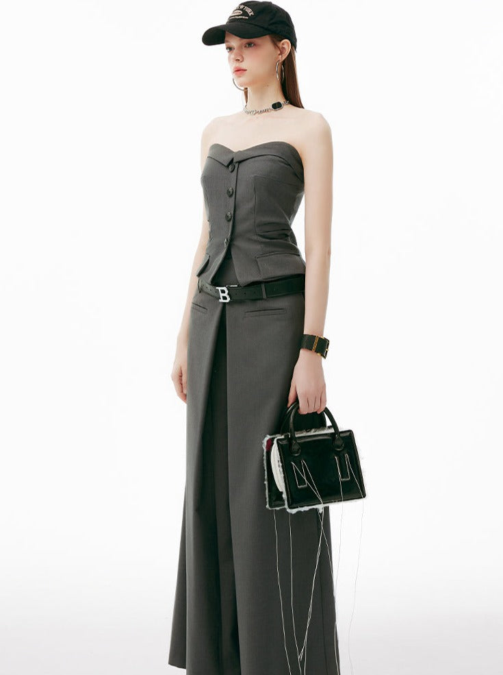 Mode Tube Top Pants Wide