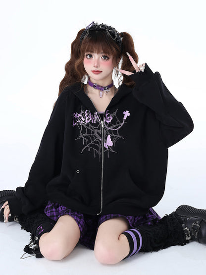 Vielseitiger Nischen-Hoodie Punk Loose Sweet