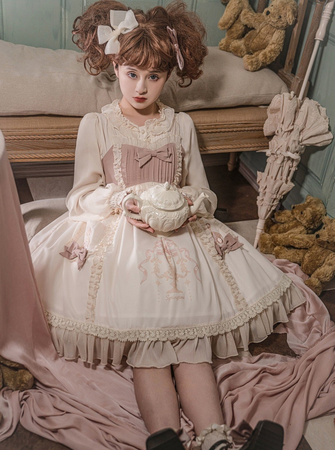 スカート スウィートサス ベアリボン