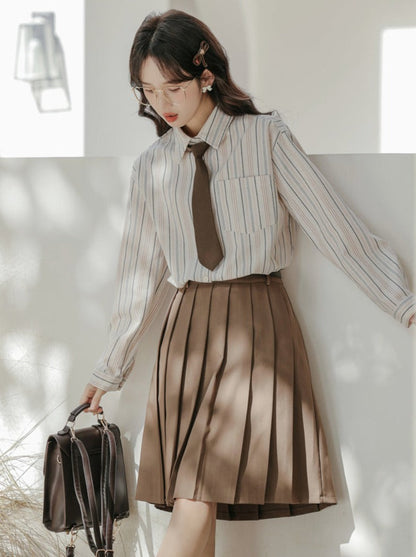 ネクタイ カレッジスタイル シャツ ストライプ