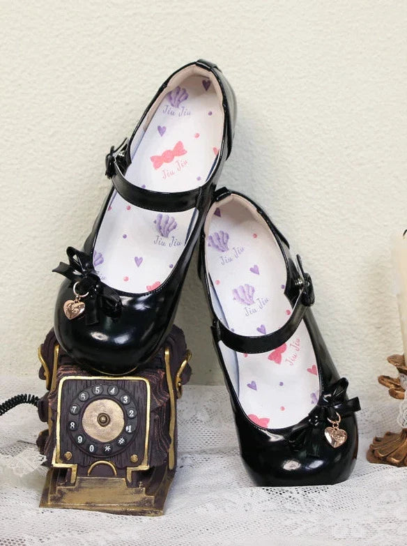 Heel Doll Single Medium Round Shoes Lolita Head