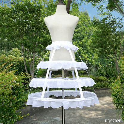 Best Value ! Lolita Petticoat Hoop Skirt - Fishbone Cage Crinoline for Cosplay & Stage Performance