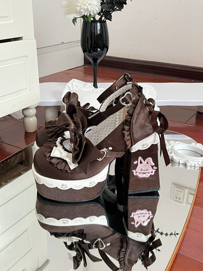 Honey Bear Platform High Heel Lolita Shoes [Pre-Order]
