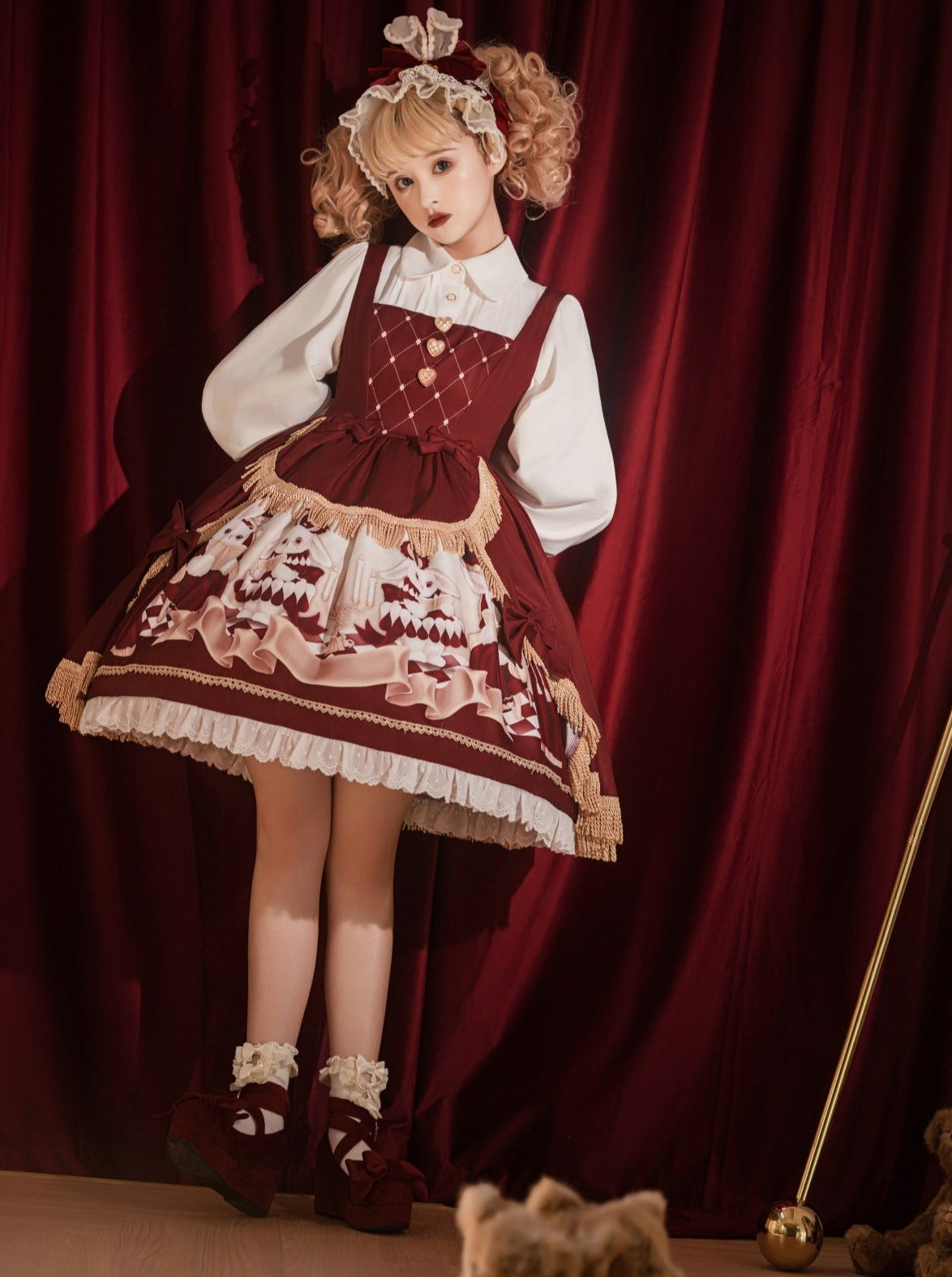 Dress Short Cloak Bunny Elegant