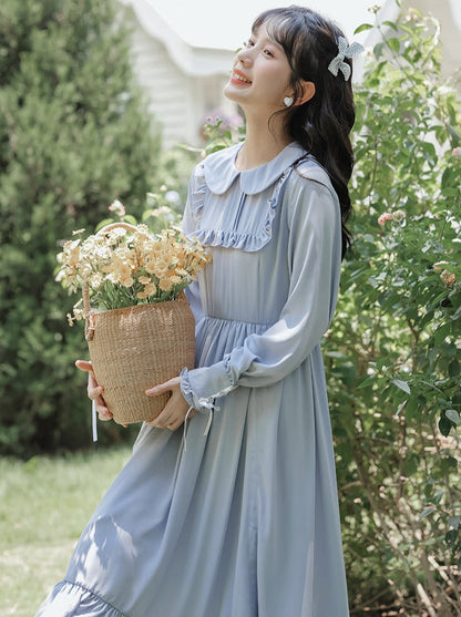 アートドレス フリル ロング レトロ